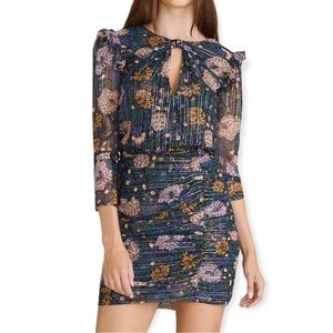 Veronica Beard Peppa Floral Minidress